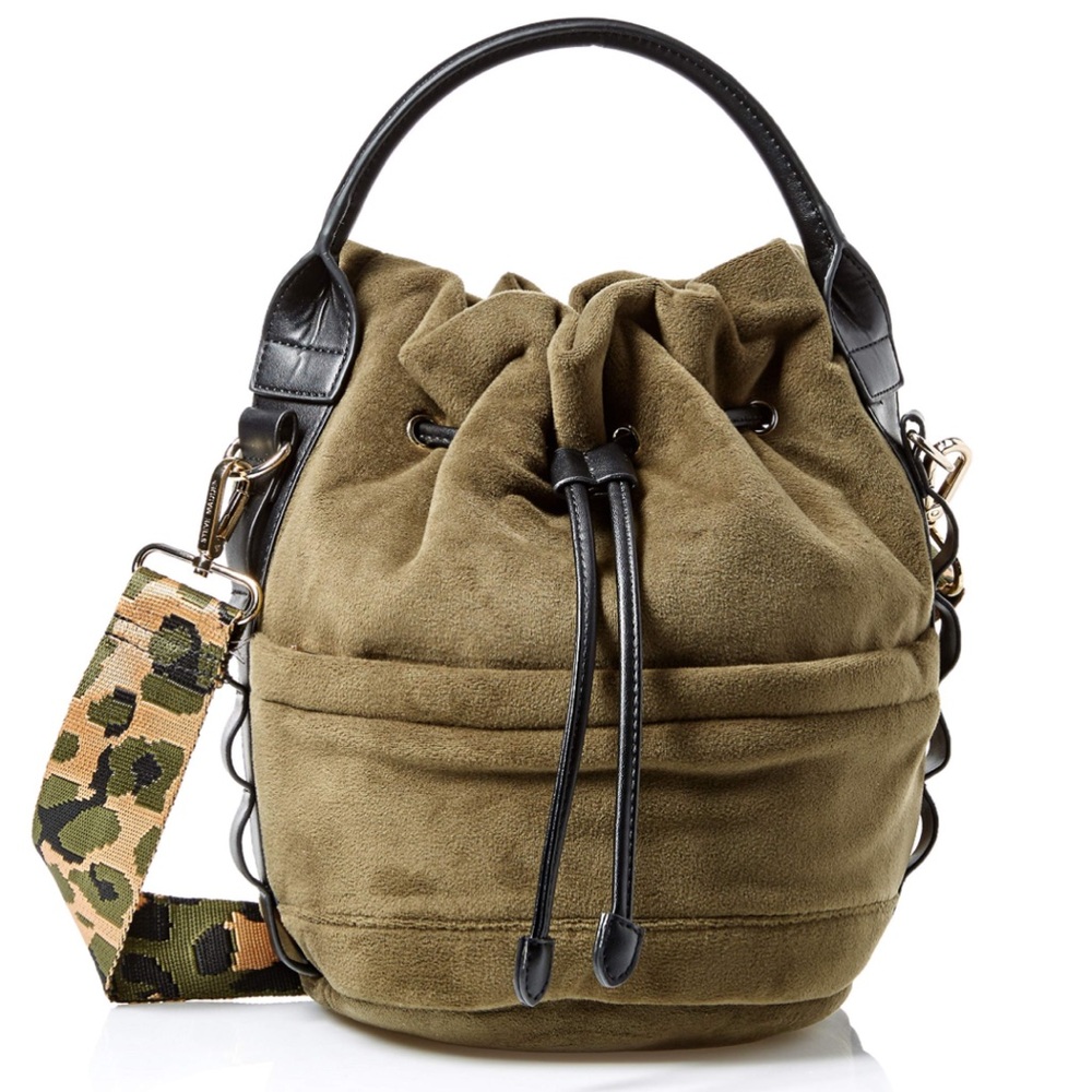 Steve Madden Olive Green Bucket Bag